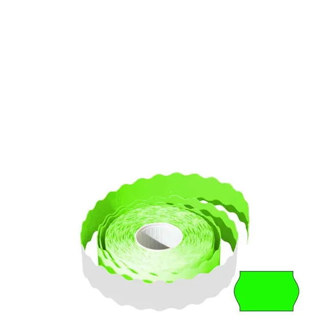 Blitz Label Roll 26X16 Green Fluo Permanent 9093