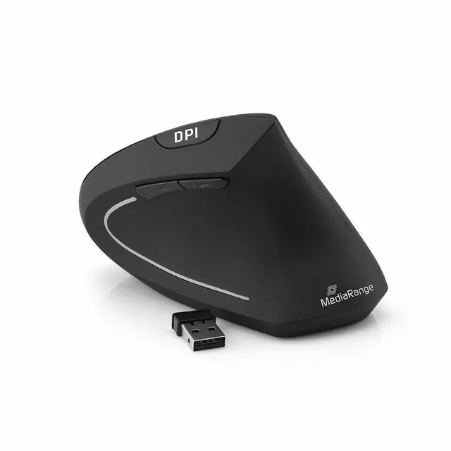 Mediarange 6-BUTTON Wireless Optical Mouse for Right-Handers MROS232