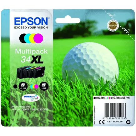 Epson Ink 34XL Multipack C/M/Y/K T3476