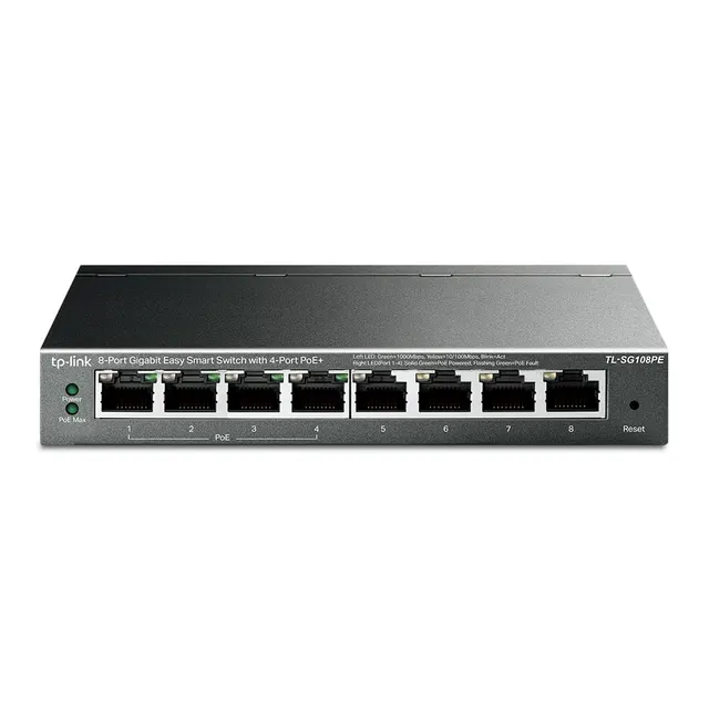 Tp-Link Switch 8-PORT POE 124W Gigabit SG108PE