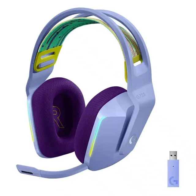 Logitech G733 Lightspeed Wireless Gaming Headset Lilac 981-000890