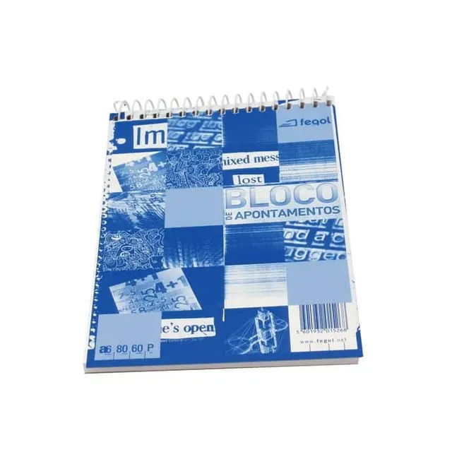 Fegol Spiral Note Pad A7 80SHEETS