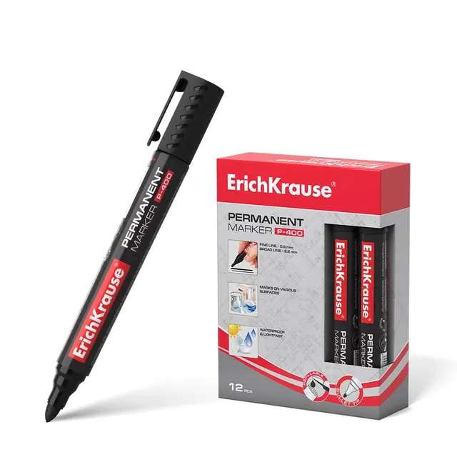 Erichkrause Permanent Marker P-400 Black 30986