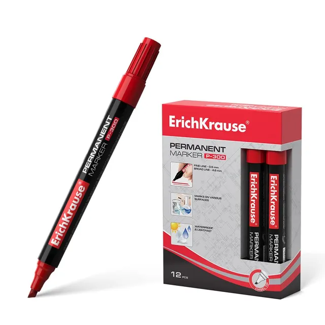 Erichkrause Permanent Marker P-300 Red 4783