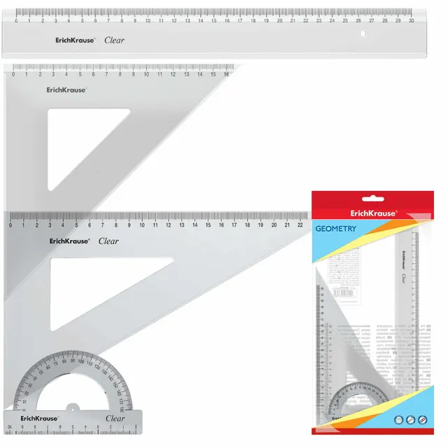 Erichkrause Large Geometry Set Clear 49573