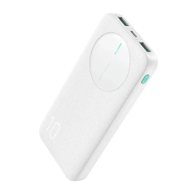 Joyroom Power Bank 10000mAh 2xUSB-A & 1xUSB-C White 22.5W JR-PBF12