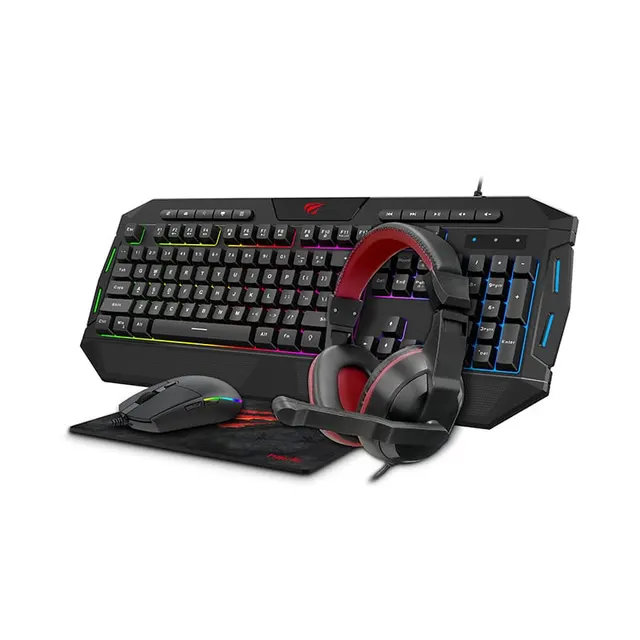 Havit 4-IN-1 Wired Gaming Combo KB501CM Black