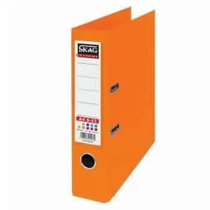 Skag Premium Box File A4 PVC 8CM Orange 8/32