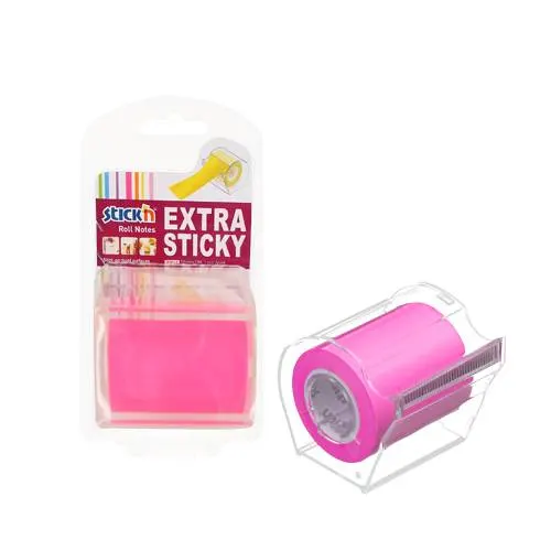 Stick Notes Roll/Dispenser 50MMX10M Magenta N.21693