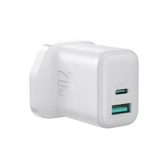 Joyroom UK Wall Charger Usb-A& Usb-C 20W White JR-TCF21