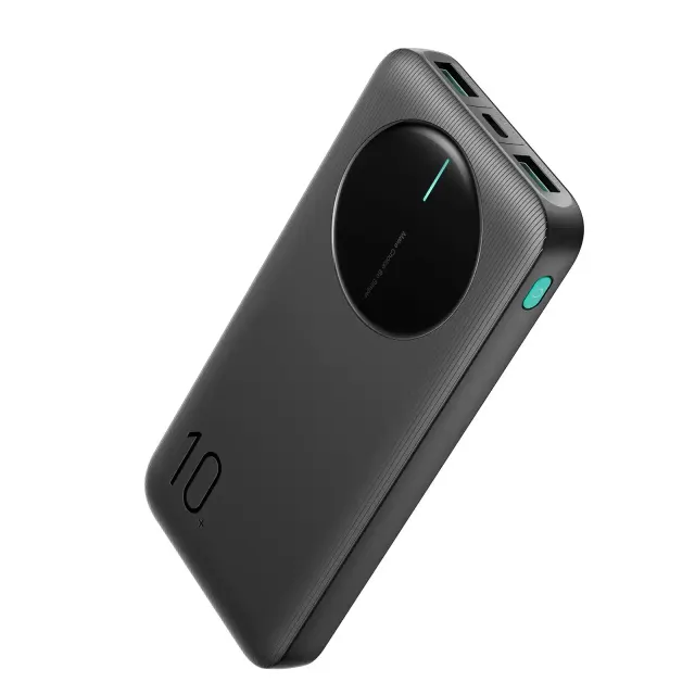 Joyroom Power Bank 10000mAh 2xUSB-A & 1xUSB-C Black 22.5W JR-PBF12