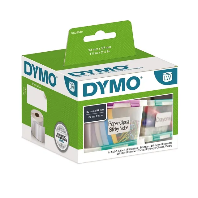 Dymo Label Rolls Removable 32X57 S0722540