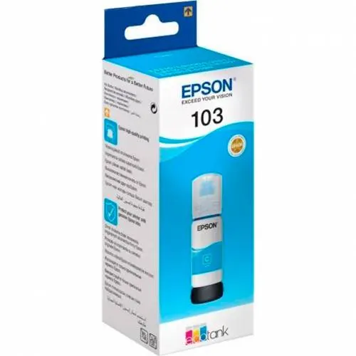 Epson Ink 103 Eco Tank Cyan T00S24A Bottle