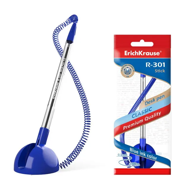 Erichkrause Ballpoint Pen R-301 Stick Desk Pen 1.0 Blue 46434