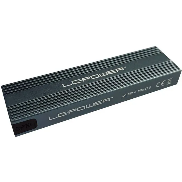 LC Power Storage Enclosure M.2 N USB 3.2 GEN2 Type-C Sata NVMe Black LC-M2-C-MULTI-3