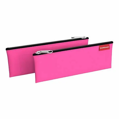 Erichkrause Pencil Case 220X90MM Neon Pink N.49043