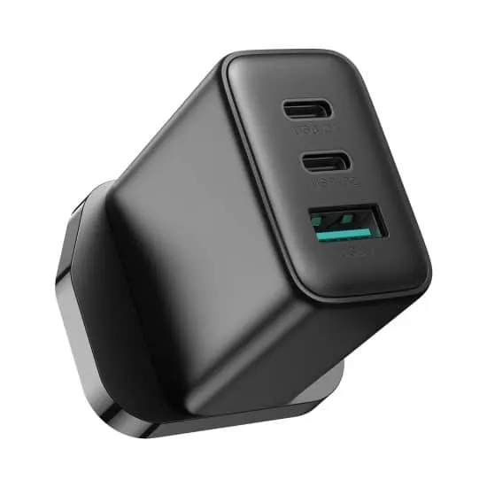 Joyroom Fast Charger 2 x Type-C & 1 x Usb-A 32W Black UK JR-TCF10