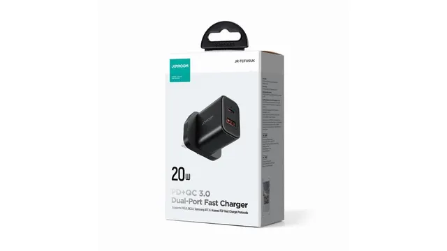 Joyroom Charger 20W Usb-A & Usb-C Black UK