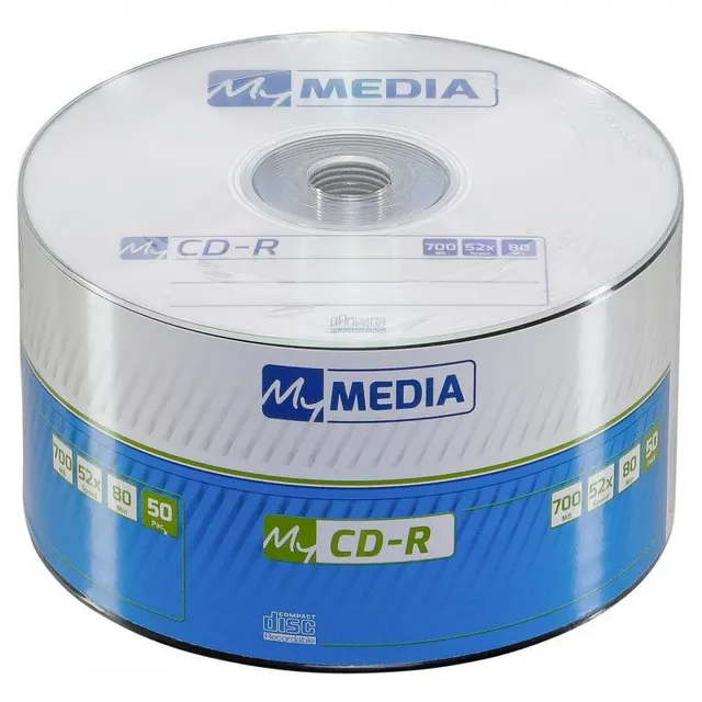 MyMedia -CDR 52X 50PK Wrap 700MB - Wide Printable- 69206