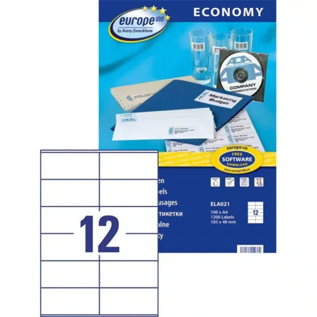 Economy/Avery Labels 105X48MM ELA021