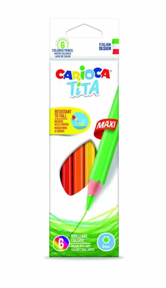 Carioca Colour Pencil Tita 6PCS