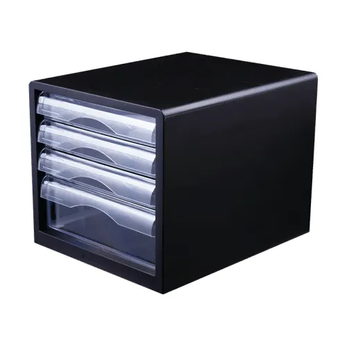 Deli 4-DRAWER File Cabinet BLK DL-E9774-B