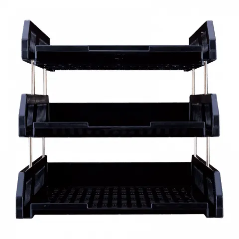 Deli PVC Tray Hips 3-TIER Black DL-E9209-B