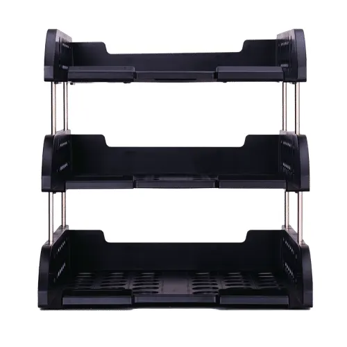 Deli PVC Tray 3-TIER Black DL-9217-B