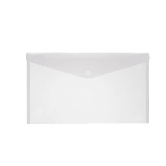Clear Bag A3 with Button Transparent SA3-CL
