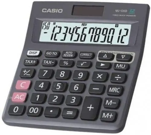 Casio Calculator 12 Digit MJ-120D