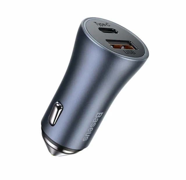 Baseus Fast Car Charger Dual USB 40W Dark Grey CCJD-A0G