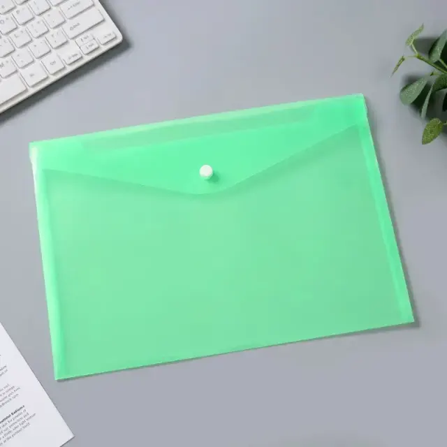 Clear Bag PVC A5 Green SA5-GR