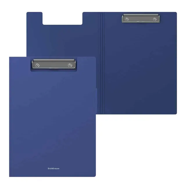 Erichkrause Clipboard with Cover (Double) A4 Blue 45982