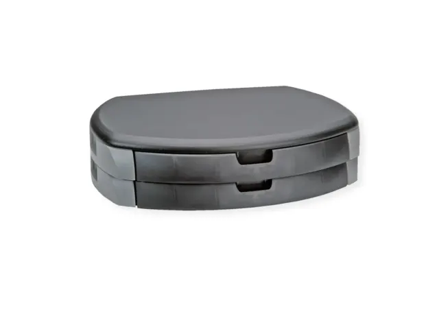 Roline Monitor Stand with 2 Drawers Black