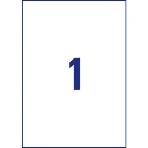 Tto White Economy Labels 210X297MM 210297