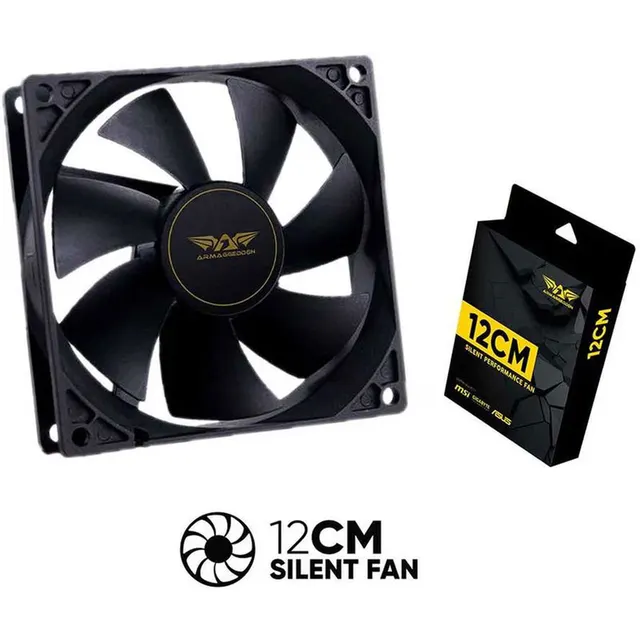 Armaggeddon Gaming Cooling Fan SILENT-12 Black