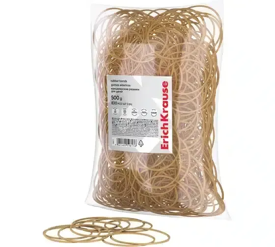 Erichkrause Rubber Bands 60mm, 100% Crepe (Box 500gr) 59817