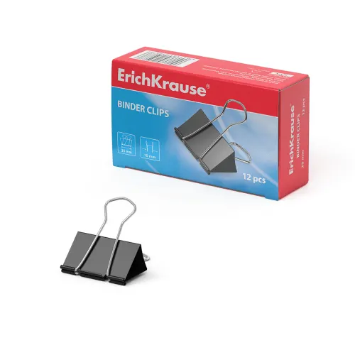 Erichkrause Binder Clips 25mm (12pcs) 25087