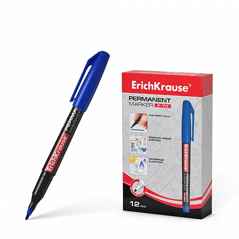 Erichkrause Permanent Marker P-70 Blue 37074