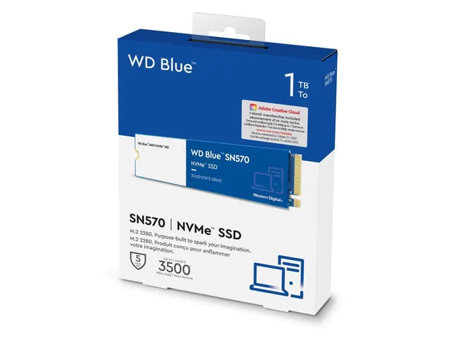 Western Digital SSD Nmve m.2 1TB Blue SN570 WDS100T3B0C