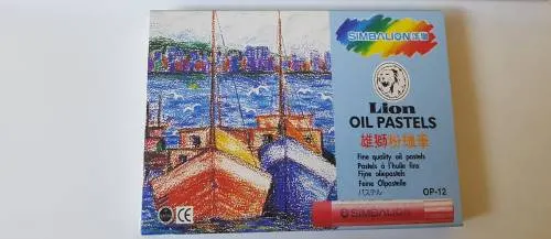 Lion Oil Pastels 12 Col. OP12/S