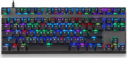 Motospeed Black Wired Mechanical Keyboard Red Switch GR CK82/K82