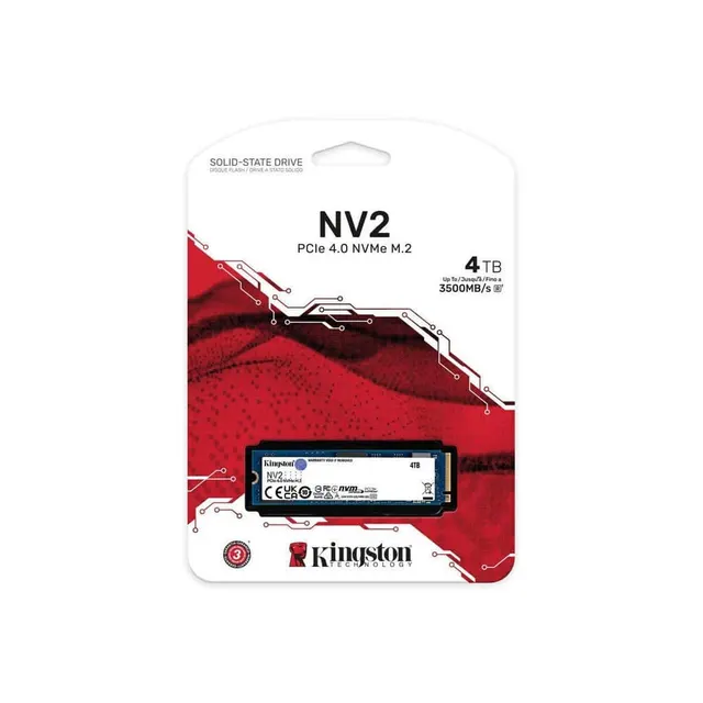 Kingston SSD NV3 M.2 2280 4TB NVMe PCIe GEN4 SNV3S/4000G