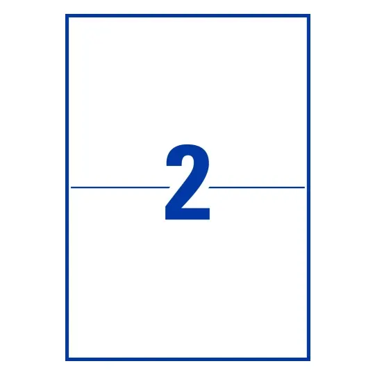 Tto White Economy Labels 210X148MM 210148