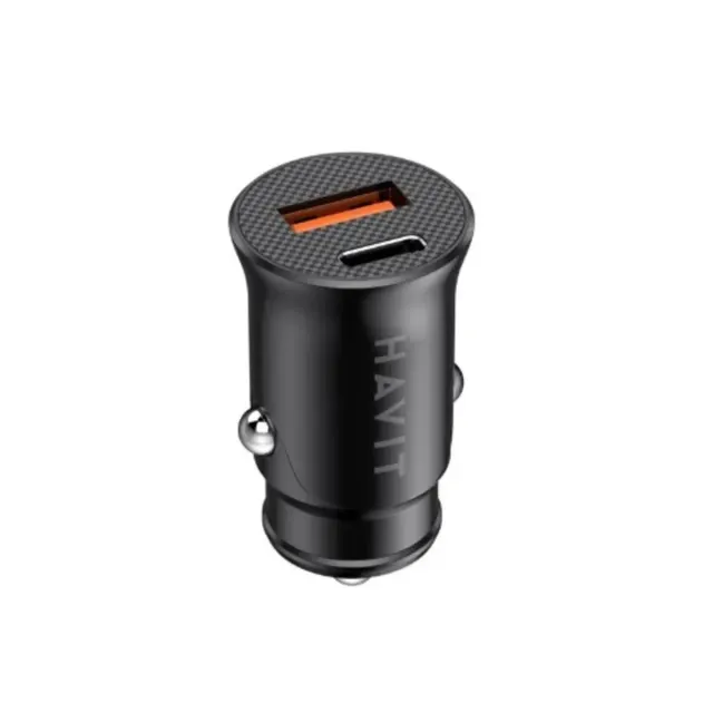 Havit Car Charger 20W Usb+Usb-C Black CC2022