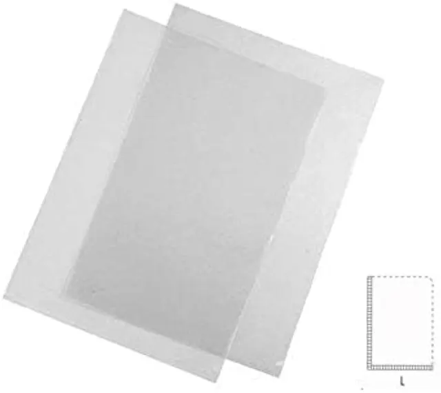 Class PVC Folder A4 L-Shape Clear Hard 0.18MM 12PCS L18-12