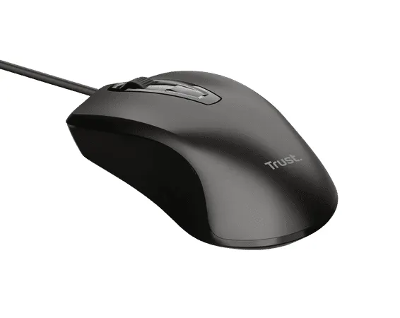 Trust Wired Mouse Standard Size 1200 Dpi 24657