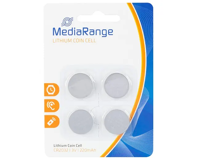 Mediarange Battery CR2032 Battery (4 Pack)