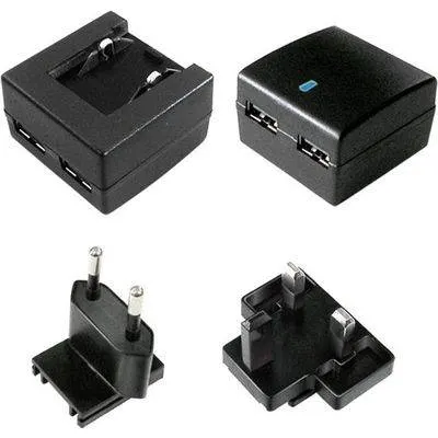 Value Wall Charger 2X USB 10W/2.4A Eu+Uk adapter