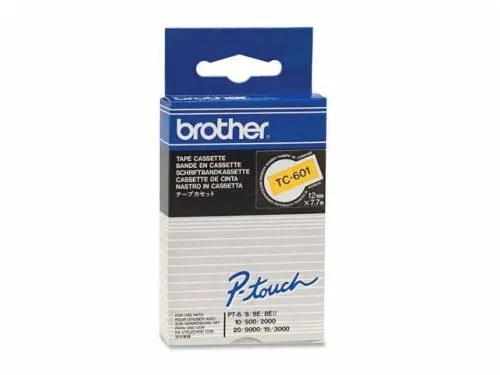 Brother Tape 12MM B/Y TC-601